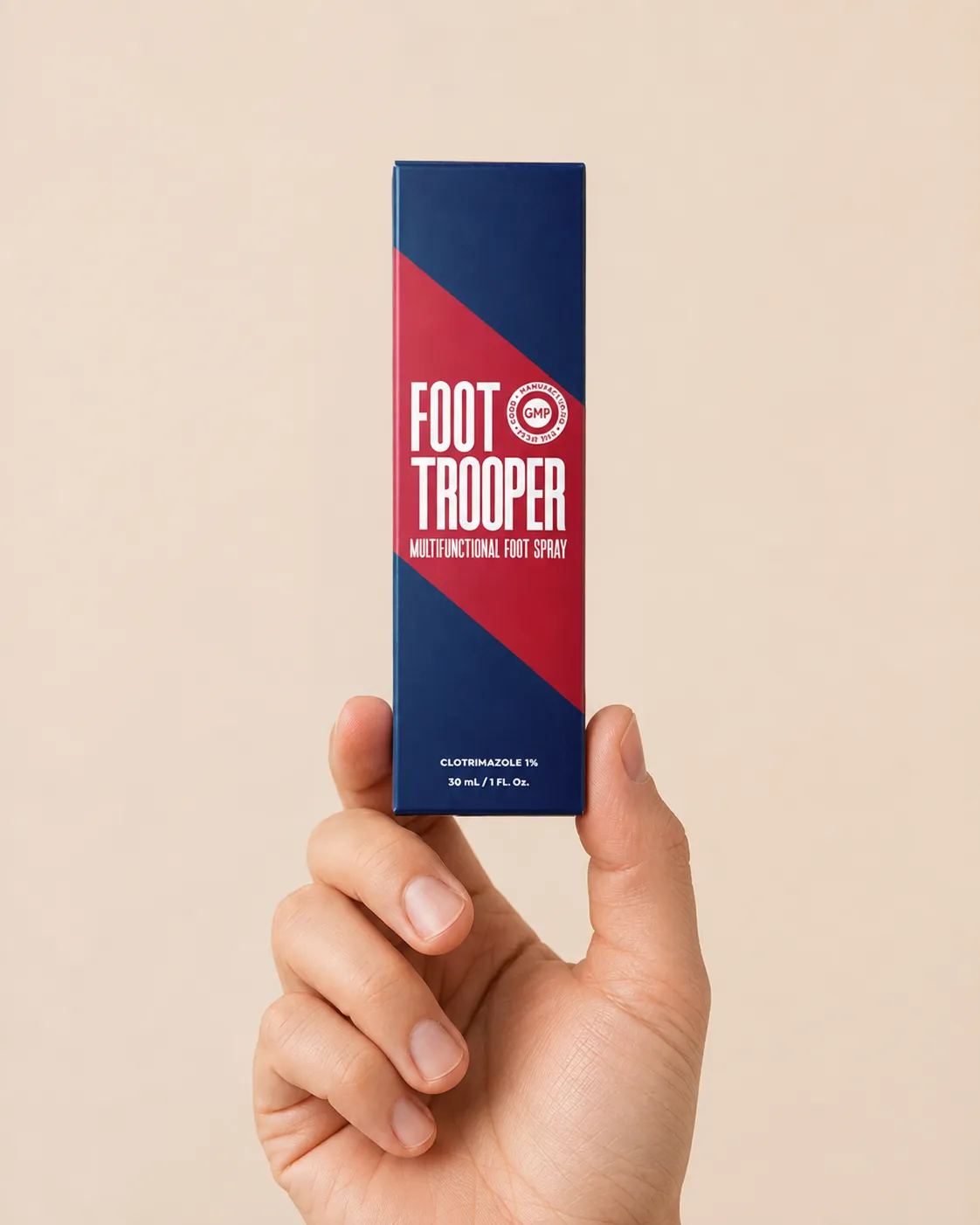 Foot Trooper-fungus remedy — le produit en main