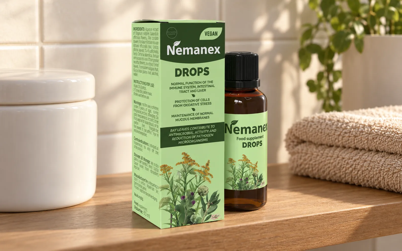 Nemanex Cystitis — le produit au quotidien