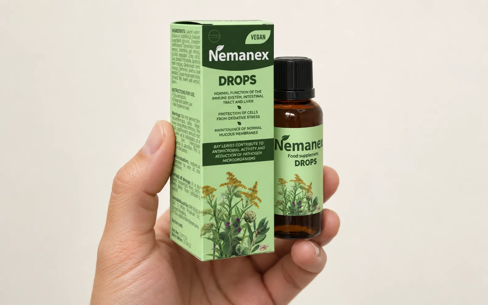 Nemanex Cystitis — le produit en main