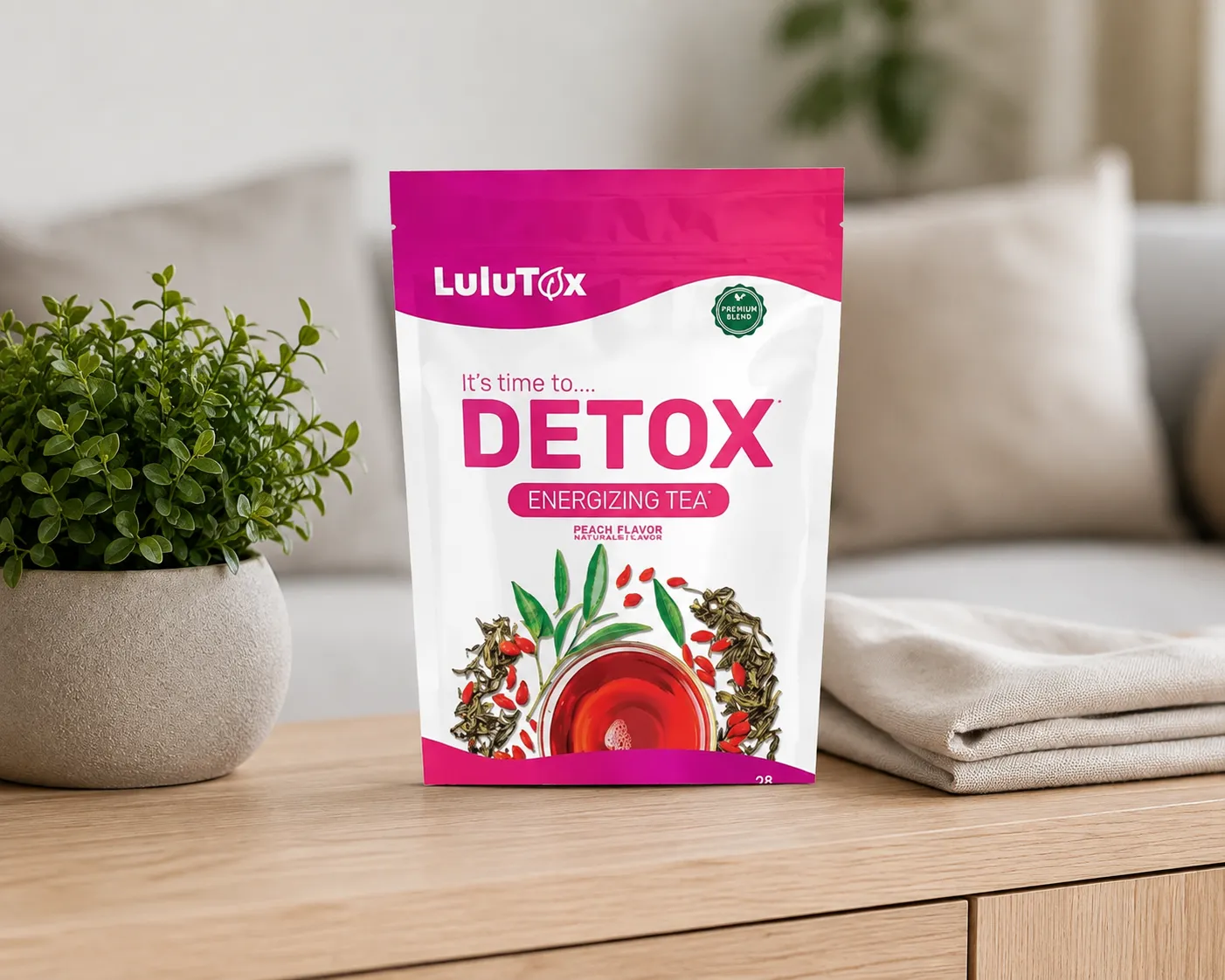 Lulutox Detox Tea HCTC — le produit au quotidien