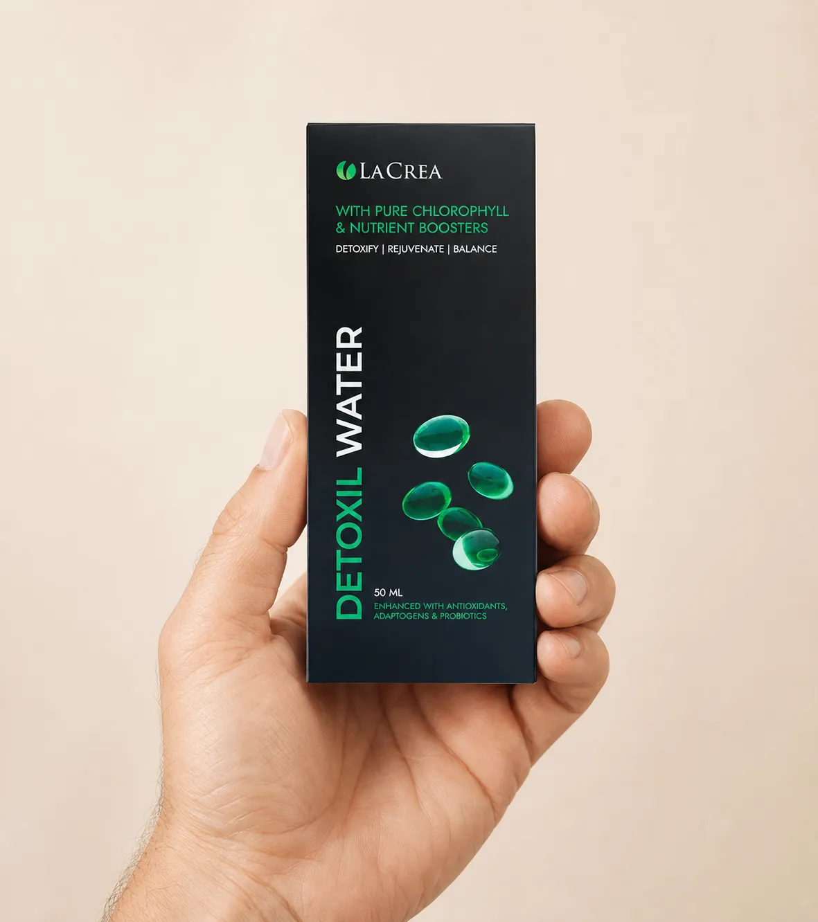 Detoxil Water gastro — le produit en main
