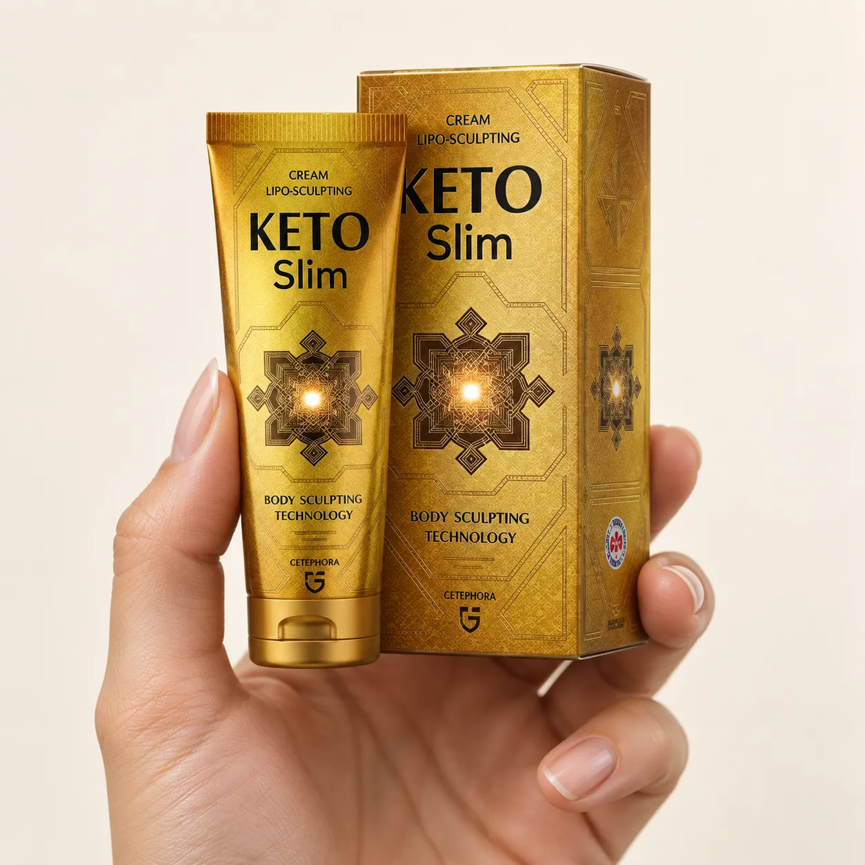 KetoSlim cream — le produit en main