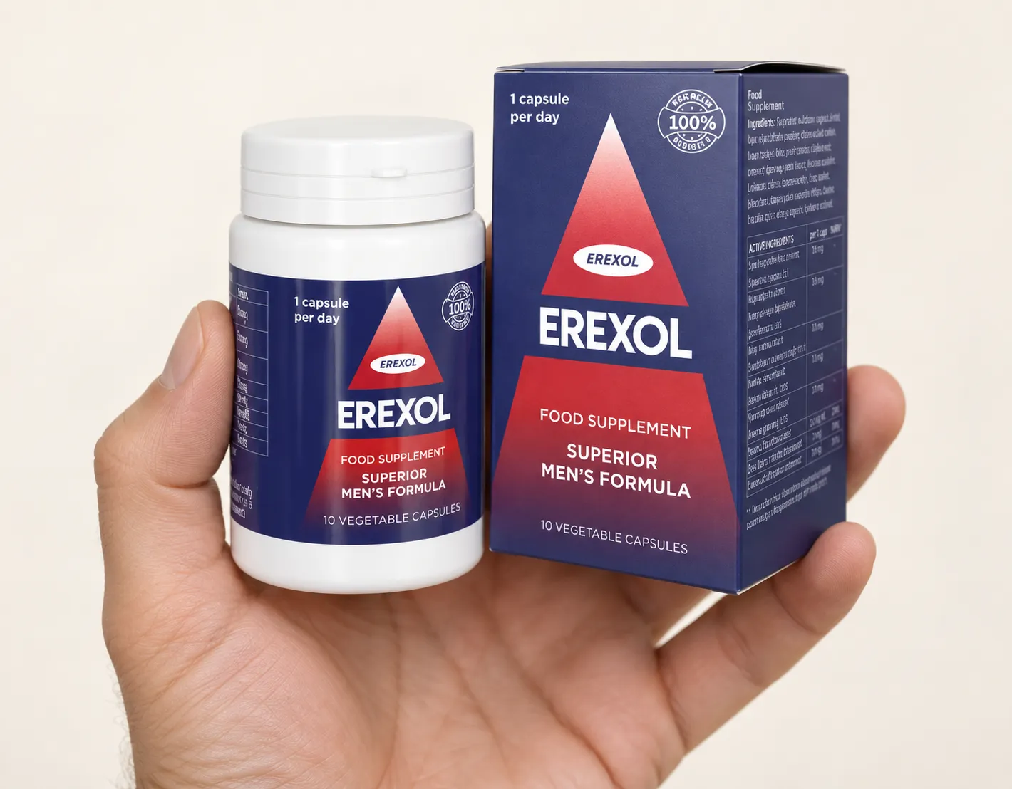 Erexol — le produit en main
